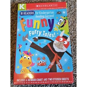 Funny Furry Tales A-D Kindergarten Reader Box - Paperback, by Scholastic - Good